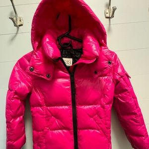 S13 Little Girl’s Fuchsia  Glossy Puffer Jacket size 6